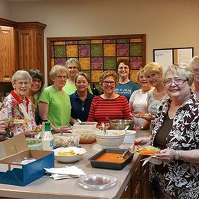 Women's Ministry gathering for a meal